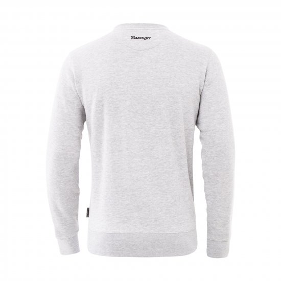Slazenger Dean Sweatshirt Grey - Hupparit ja collegepaidat - Miesten hupparit ja collegepaidat isot koot
