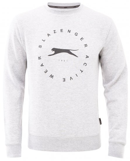 Slazenger Dean Sweatshirt Grey - Hupparit ja collegepaidat - Miesten hupparit ja collegepaidat isot koot