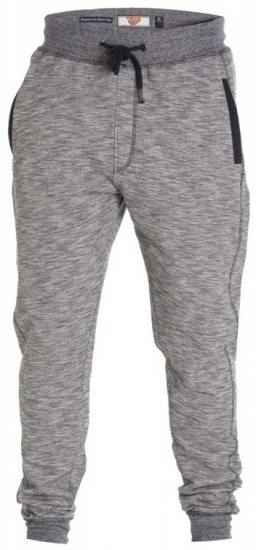 D555 Denzel Sweatpants Grey - Collegehousut ja collegeshortsit - Miesten Isot collegehousut ja collegeshortsit