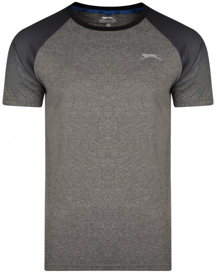 Slazenger Eli T-shirt Charcoal - T-paidat - Isot T-paidat 2XL – 14XL