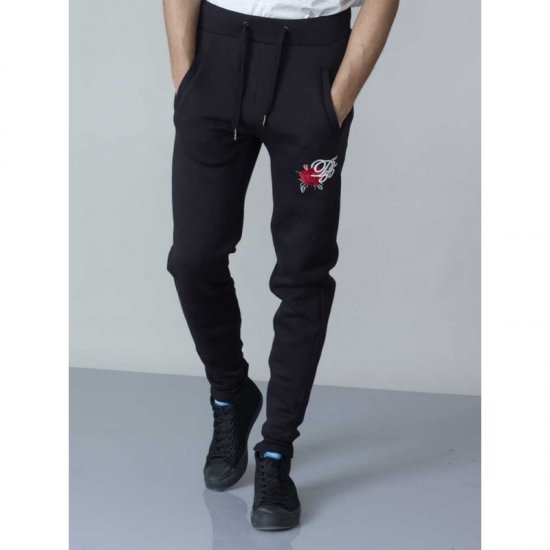 D555 Matt Fashion Sweatpants Black - Collegehousut ja collegeshortsit - Miesten Isot collegehousut ja collegeshortsit