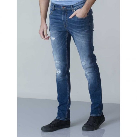 D555 Asher 1959 Stretch Jeans with rips - Farkut ja housut - Miesten isot farkut ja isot housut W40-W70