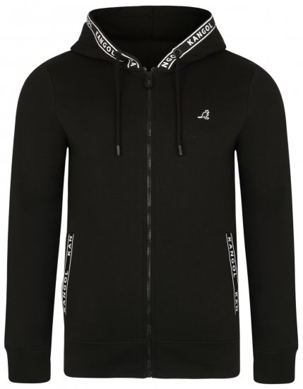 Kangol Foray Hoodie Black - Hupparit ja collegepaidat - Miesten hupparit ja collegepaidat isot koot