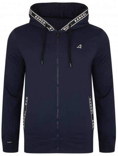 Kangol Foray Hoodie Navy - Hupparit ja collegepaidat - Miesten hupparit ja collegepaidat isot koot