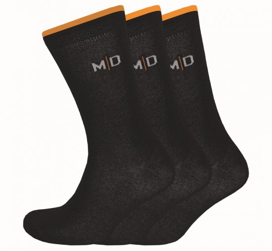 Motley Denim George Socks 3-Pack Black - Alusvaatteet & uimavaatteet - Miesten Isot alusvaatteet 