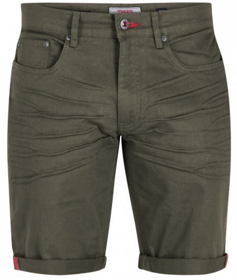 D555 Gilbert Stretch Shorts Khaki - Shortsit - Shortsit, isot koot – W40-W60