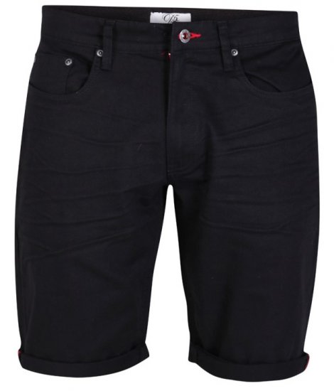 D555 Gilbert Stretch Shorts Black - Shortsit - Shortsit, isot koot – W40-W60