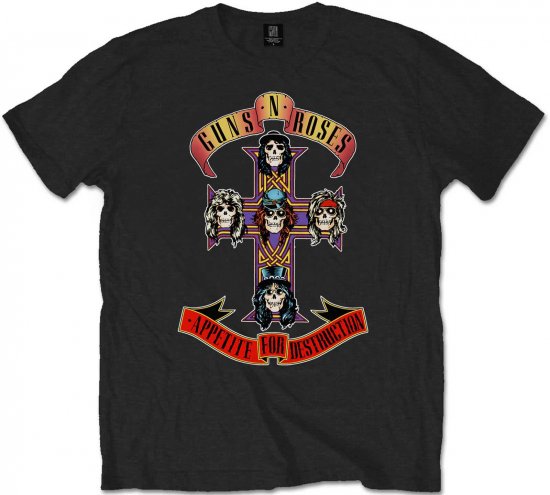 Guns N' Roses Appetite for Destruction T-shirt Black - T-paidat - Isot T-paidat 2XL – 14XL