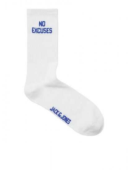 Jack & Jones Power Statements Tennissukat Valkoinen 3 paria - Alusvaatteet & uimavaatteet - Miesten Isot alusvaatteet 
