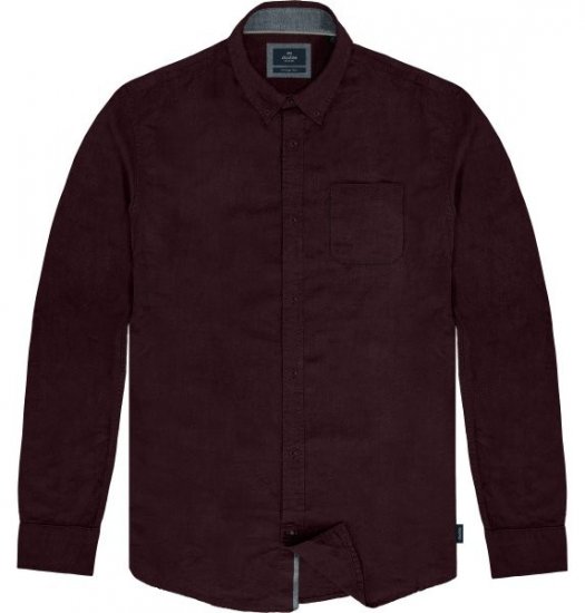 Double Outfitters GS-5225 Oxford-paita Viininpunainen - Kauluspaidat - Miesten isot kauluspaidat 2XL – 8XL