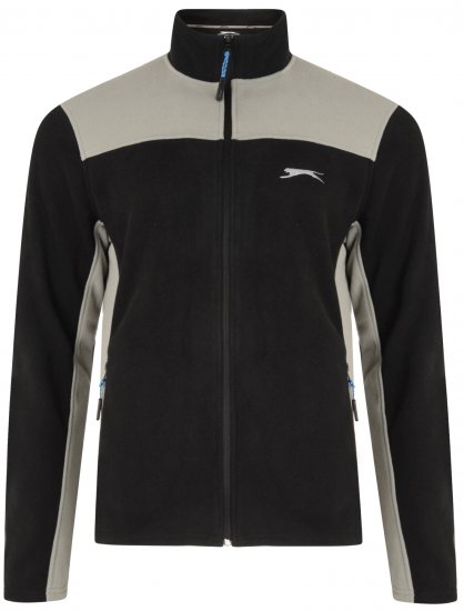 Slazenger Haines Microfleece Black - Hupparit ja collegepaidat - Miesten hupparit ja collegepaidat isot koot