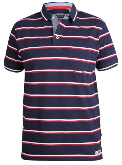 D555 Holmes Polo Navy - Pikeepaidat - Miesten isot pikeepaidat