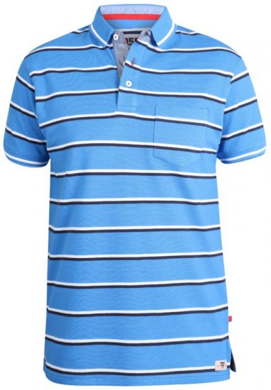 D555 Holmes Polo Blue - Pikeepaidat - Miesten isot pikeepaidat
