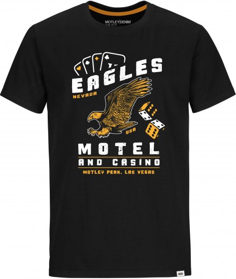 Motley Denim Holt T-Shirt Black - T-paidat - Isot T-paidat 2XL – 14XL