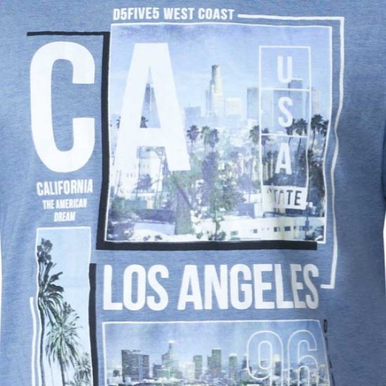 D555 Howie Fine Stripe T-shirt Blue - T-paidat - Isot T-paidat 2XL – 14XL