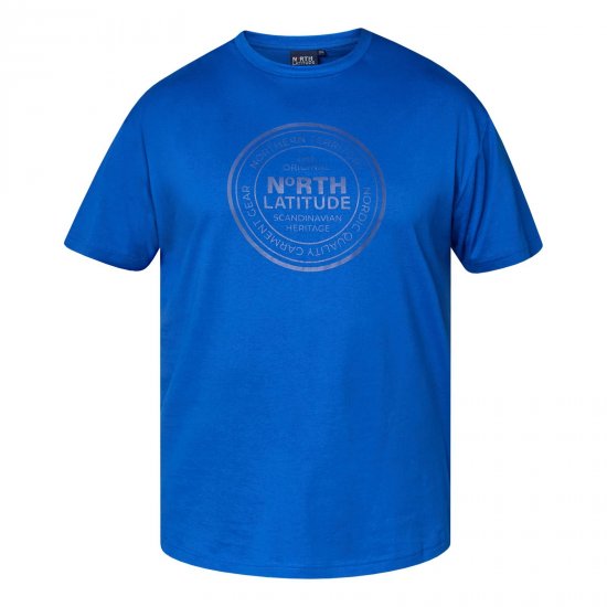 North Latitude T-Shirt Sininen - TALL T-paidat - T-paidat pitkille miehille 
