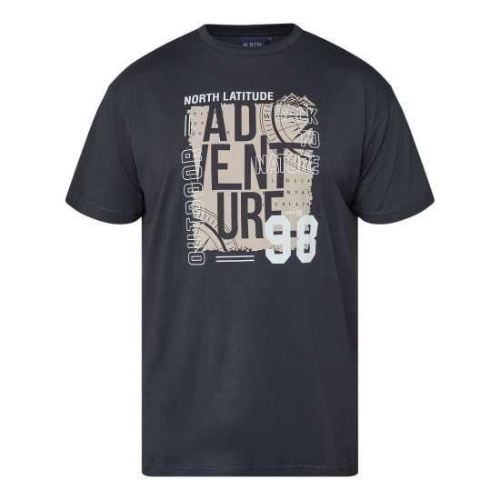 North Latitude Adventure 98 Graphic Tee Musta - T-paidat - Isot T-paidat 2XL – 14XL