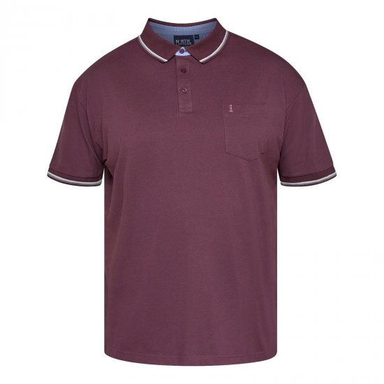 North Latitude Superflex Polo Aubergine - TALL pikeepaidat - TALL-pikeepaidat pitkille miehille
