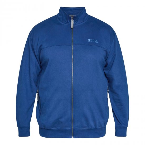 North Latitude Sweat Cardigan Sininen - TALL collegepaidat - TALL-collegepuserot ja -hupparit