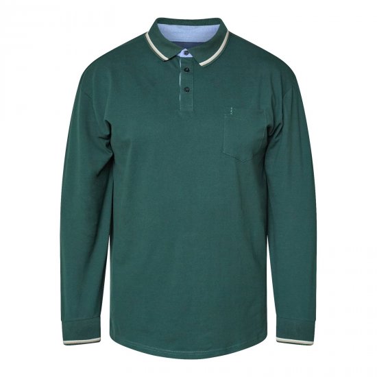 North Latitude Superflex Polo LS Vihreä/Khaki - Pikeepaidat - Miesten isot pikeepaidat