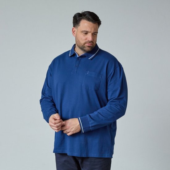North Latitude Superflex Polo LS Sininen - Pikeepaidat - Miesten isot pikeepaidat