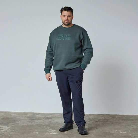 North Latitude Crewneck Logo Sweat Vihreä/Khaki - TALL collegepaidat - TALL-collegepuserot ja -hupparit