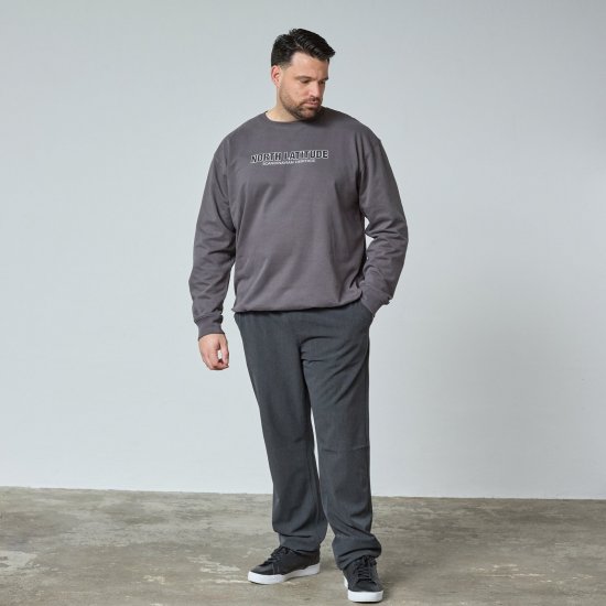 North Latitude Crewneck Sweatshirt Harmaa/Charcoal - TALL collegepaidat - TALL-collegepuserot ja -hupparit