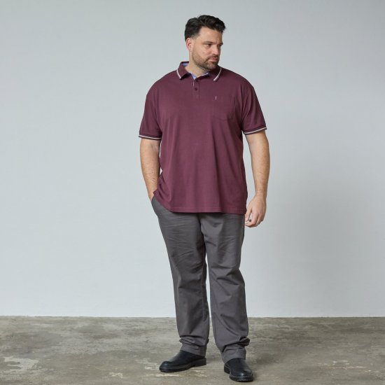 North Latitude Superflex Polo Aubergine - TALL pikeepaidat - TALL-pikeepaidat pitkille miehille