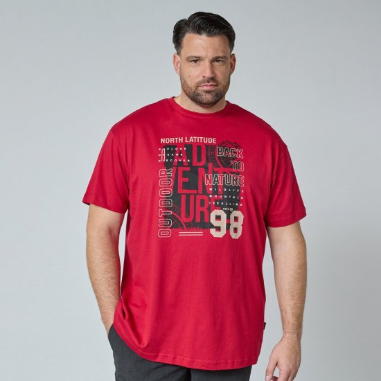North Latitude Adventure 98 Graphic Tee Keltainen/Oranssi - T-paidat - Isot T-paidat 2XL – 14XL
