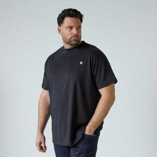 North Latitude T-Shirt With Back Print Musta - T-paidat - Isot T-paidat 2XL – 14XL