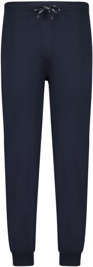 Adamo Jakob Pyjama Pants with Cuffs Navy - Alusvaatteet & uimavaatteet - Miesten Isot alusvaatteet 