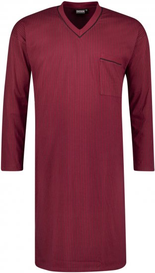 Adamo Gustav Long Nightshirt Burgundy - Alusvaatteet & uimavaatteet - Miesten Isot alusvaatteet 