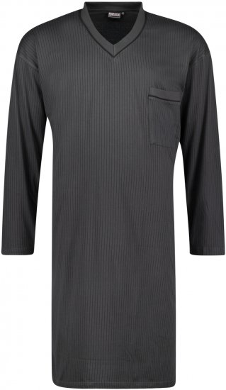 Adamo Gustav Long Nightshirt Charcoal - Alusvaatteet & Uimavaatteet - Miesten Isot alusvaatteet 