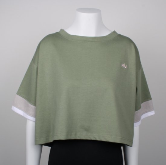 Nora Mikken AGNES Crop Top Green - T-paidat - 