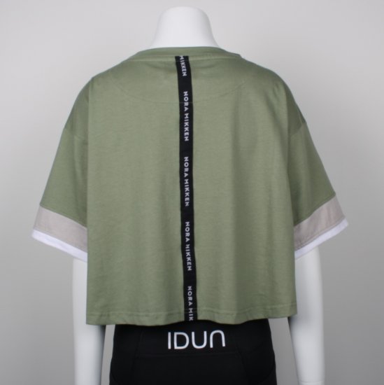 Nora Mikken AGNES Crop Top Green - T-paidat - 