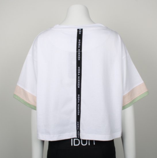 Nora Mikken AGNES Crop Top White - T-paidat - 
