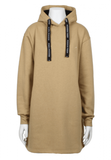 Nora Mikken KRISTINA Long Hoodie Camel - Hupparit ja collegepaidat - 