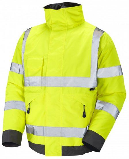 Leo Chivenor Bomber Jacket Yellow - Työvaatteet - Miesten Työvaatteet Isot Koot - 2XL-10XL