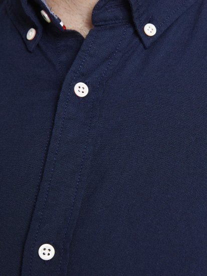 Jack & Jones Summer Shirt L/S Navy - Kauluspaidat - Miesten isot kauluspaidat 2XL – 8XL