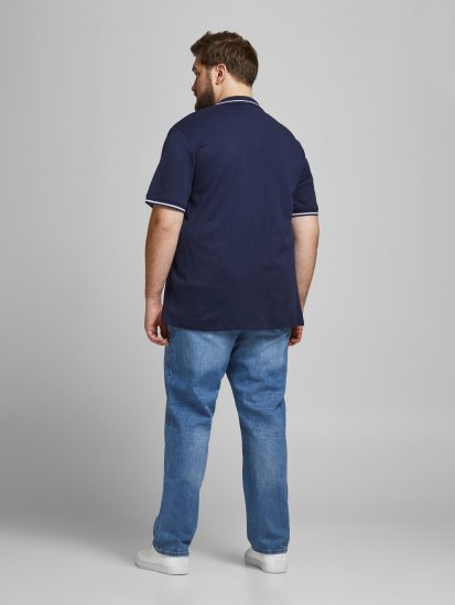 Jack & Jones Jersey Polo Navy - Pikeepaidat - Miesten isot pikeepaidat