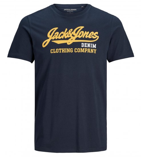 Jack & Jones Logo T-Shirt Navy - T-paidat - Isot T-paidat 2XL – 14XL