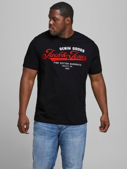Jack & Jones Elogo T-Shirt Black - T-paidat - Isot T-paidat 2XL – 14XL