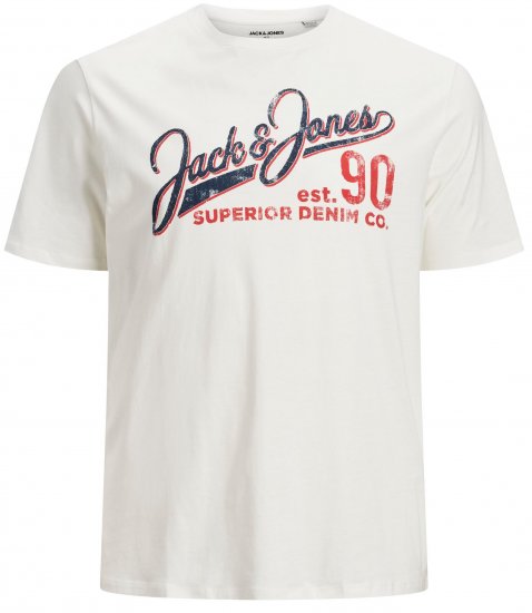 Jack & Jones Elogo T-Shirt White - T-paidat - Isot T-paidat 2XL – 14XL