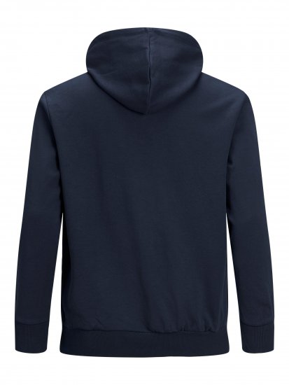 Jack & Jones Basic Sweat Hood Navy Blazer - Hupparit ja collegepaidat - Miesten hupparit ja collegepaidat isot koot