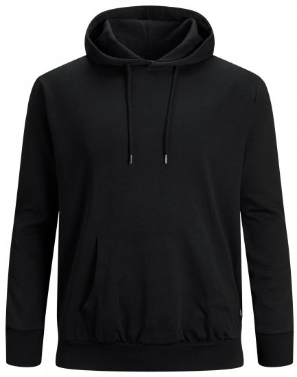 Jack & Jones Basic Huppari Musta - Hupparit ja collegepaidat - Miesten hupparit ja collegepaidat isot koot
