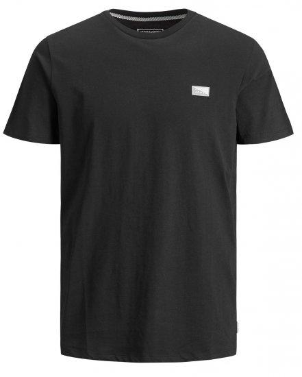 Jack & Jones Schultz Crew Neck T-Shirt Black - T-paidat - Isot T-paidat 2XL – 14XL