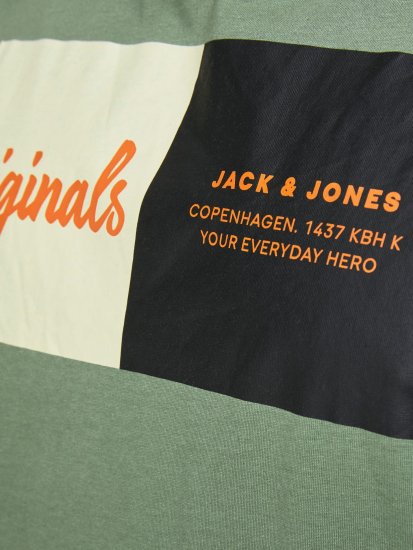 Jack & Jones Joshua T-shirt Sea Spray - T-paidat - Isot T-paidat 2XL – 14XL