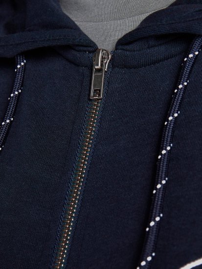 Jack & Jones Califlomax Sweat Hood Navy blazer - Hupparit ja collegepaidat - Miesten hupparit ja collegepaidat isot koot