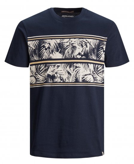 Jack & Jones Sunnys Tee Navy Blazer - T-paidat - Isot T-paidat 2XL – 14XL