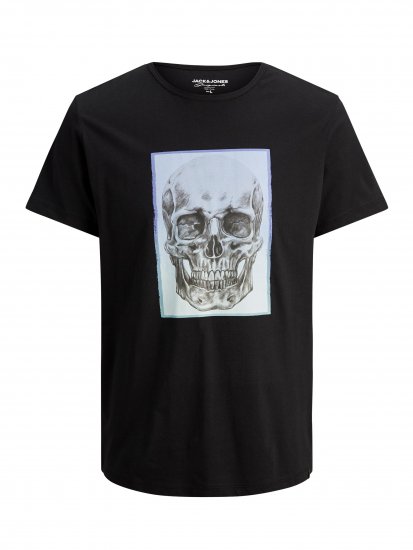 Jack & Jones Gradskull T-Shirt Black - T-paidat - Isot T-paidat 2XL – 14XL